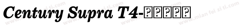 Century Supra T4字体转换
